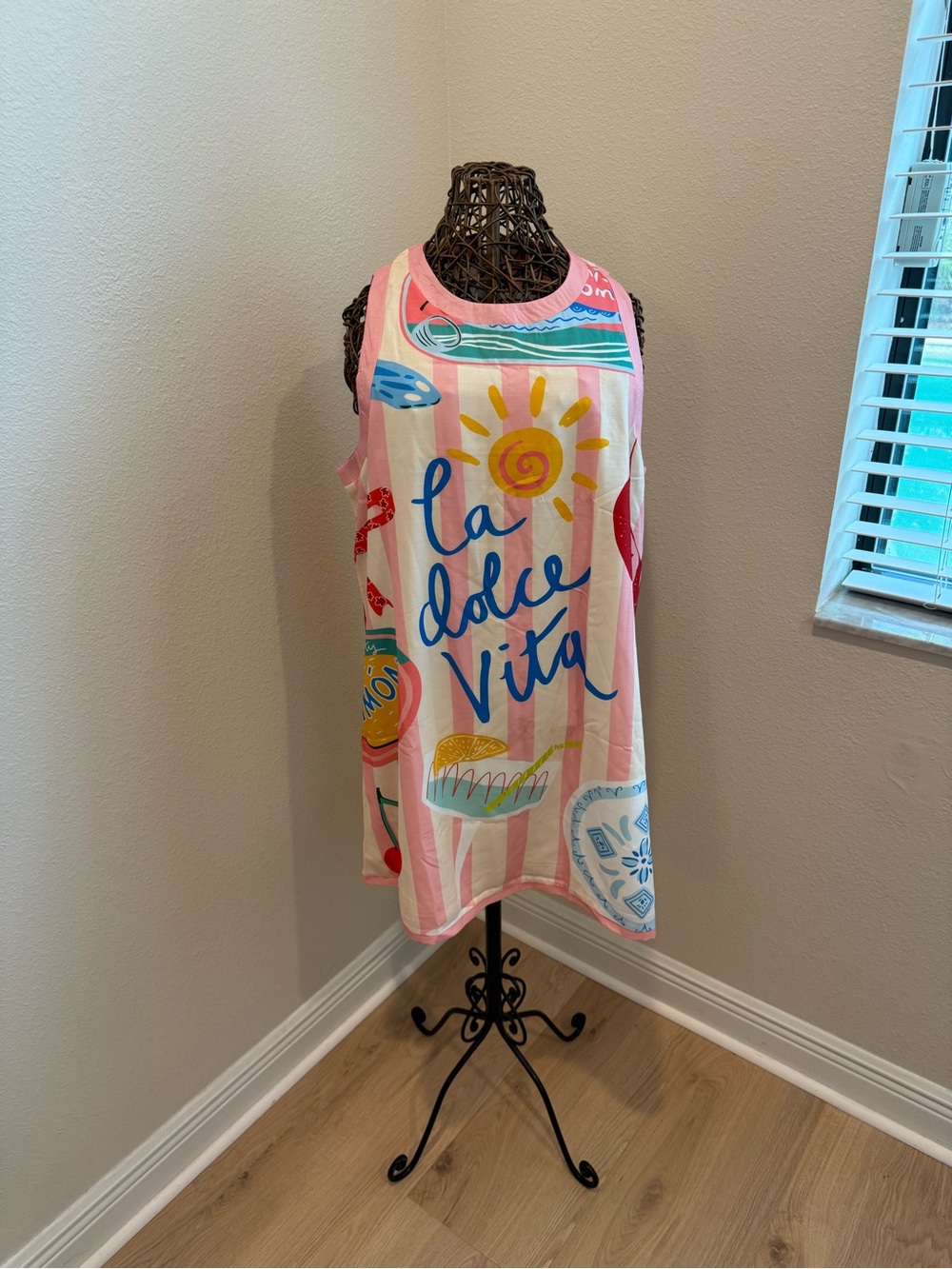 Dolce Vita Pink Striped Casual Tank Dress